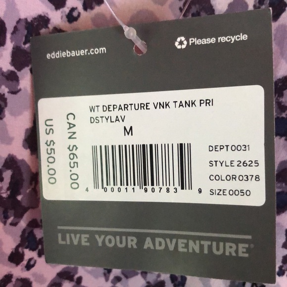 Eddie Bauer Departure V-Neck Tank Top - New - Picture 3 of 7